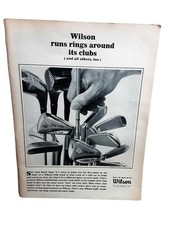 1965 Wilson Staff Dyna Power Golf Clubs Vintage Print Ad Irons Woods