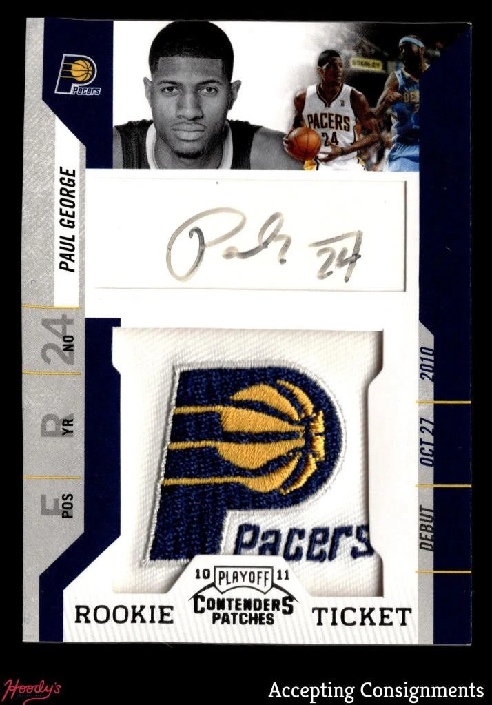 Paul George Basketball Autographed Sports Trading Cards 