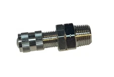 1/8" Male NPT Schrader Valve; Nickle Plated	