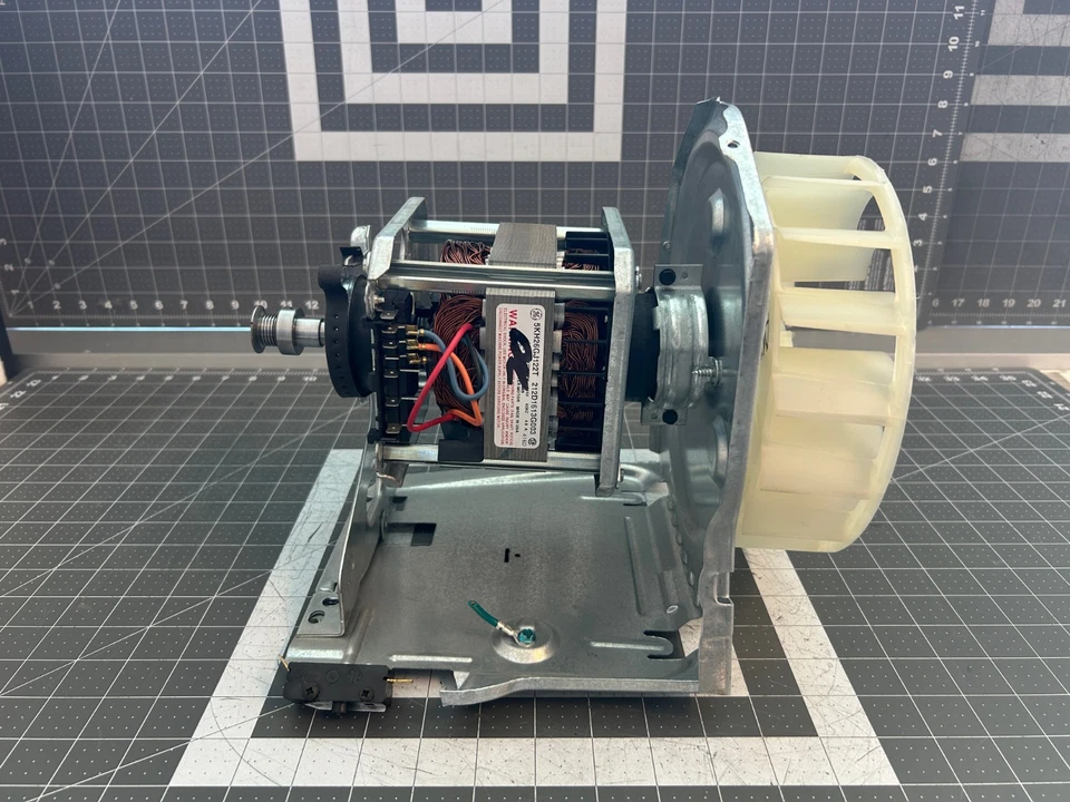 Conjunto de motor y soplador de secadora GE P# 5KH26GJ122T 212D1613G003 WE17X23463 WE17M38 Foto 4 de 4