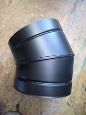 Duraflue Twin Wall Black Chimney Flue Pipe 30 degree bend. 5 inch /125..