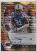 2021 Panini Prizm Draft Picks Orange Pulsar 23/49 Shawn Davis #DPA-SDA Auto 1ek2