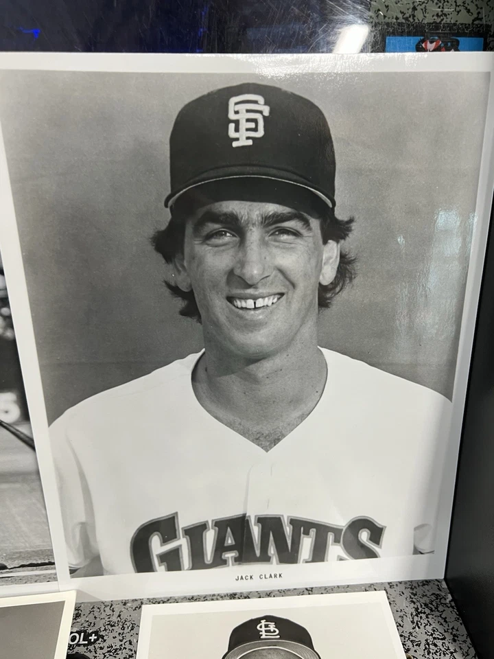 Tarjeta 3x5 autografiada firmada por Jack Clark de los Gigantes Cardenales + 4 fotografías de colección Foto 2 de 4