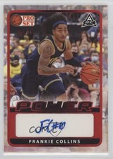 2021-22 Leaf Pro Set Power Base Red Spectrum Foil 21/25 Frankie Collins Auto b1g