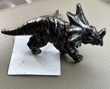 ‘2’ Silver Triceratops Metal Knob Cabinet Handles Cupboard Drawer Pulls Handles