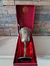 Queen Elizabeth II's Silver Jubilee Goblet - 1977.     Silver Plated.