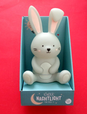 KINDER NACHTLICHT Mein Liebling Hase LED-Nachtlicht aus Kunststoff
