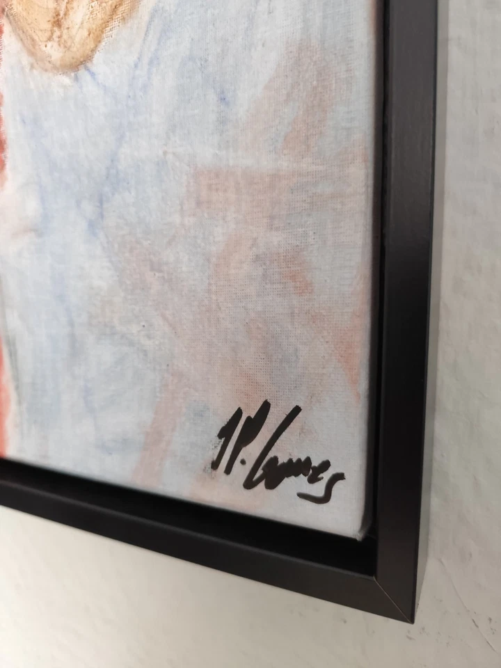 Michael Jordan Gemälde / Bild mit Rahmen Chicago Bulls The Last Dance Kunststück - Bild 3 von 4