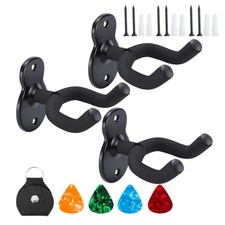 Donux Ukulele Guitar Wall Mount - 3 Set Hanger Hooks for Acoustic, Electric...