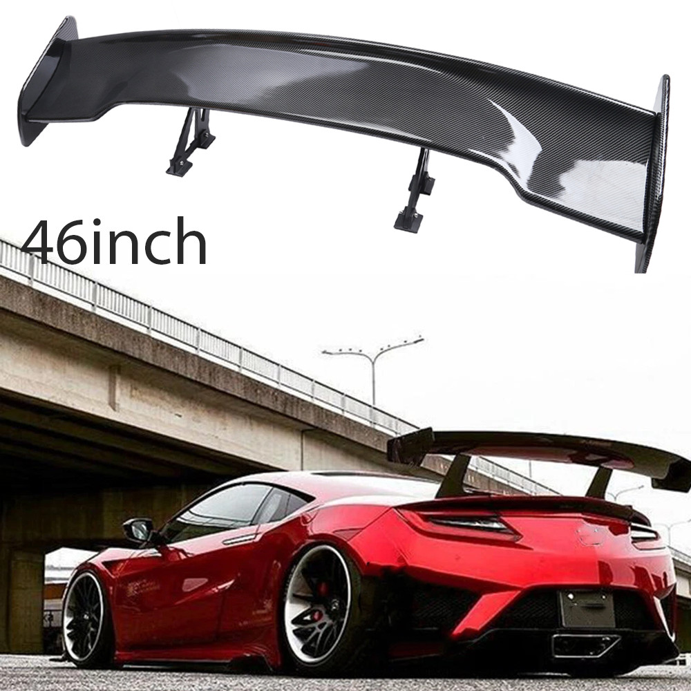 47" Fiber Rear Trunk Spoiler Wing Adjustable GT-Style For Acura NSX Coupe