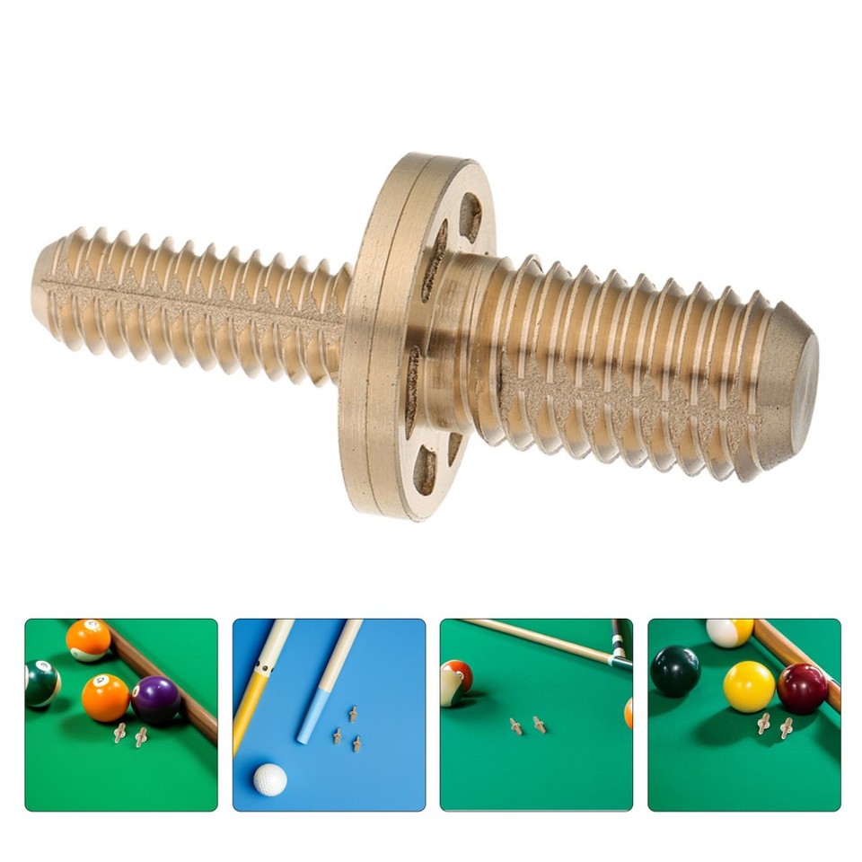 6pcs Billiards Pool Cue Extension Rod Screw - 1/2 Inch Brass Screw Cane ...
