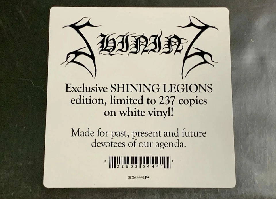 Shining X Varg Utan Flock 237 Copy Ltd Ed White 2LP 12" Vinyl 2018 Seasons Mist - Image 2 of 4