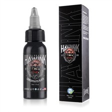HAWINK Black Tattoo Ink 1 oz 30ml Vegan-Friendly USA Standard Pigment Tattoo S