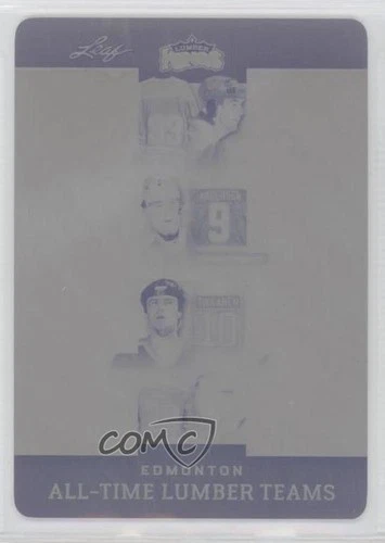 2016-17 Leaf Lumber Kings Printing Plate Black 1/1 Wayne Gretzky Paul Coffey 0c3