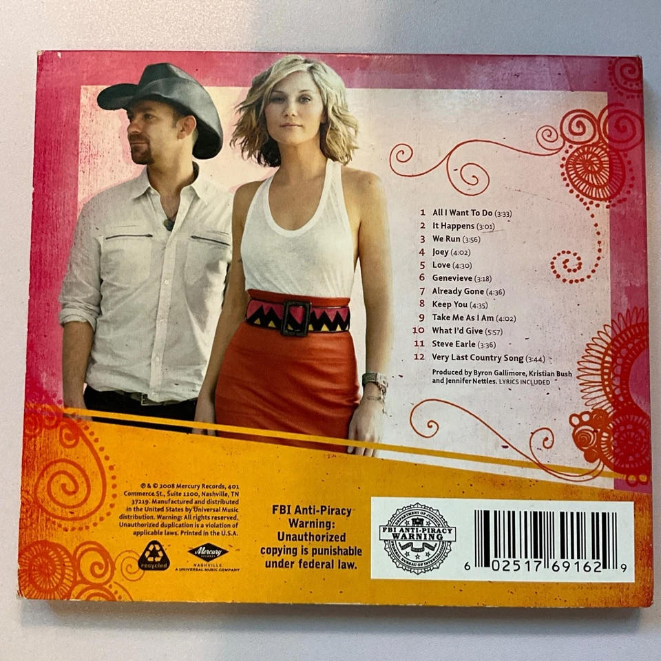 Sugarland - Love on the Inside CD 2008 Country Mercury Records NM Foto 4 de 4