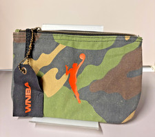 WNBA Zipper Pouch Camo Gemline Avery Badass Feminist Canvas Clutch Bag