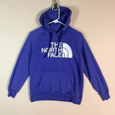 The North Face Purple Heather Logo Pullover Hoodie Sweatshirt Women's Size S
