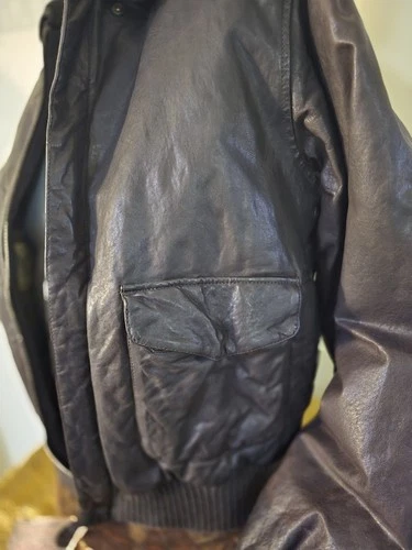 SCHOTT NYC LEATHER NEW  Vintaged JACKET RARE  Brown  w/tags Stunning sz Large  image 9