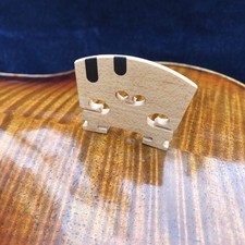 Violin 4/4 Ebony U-Shaped Inlaid E A String Bridge High Quality Maple Bridge