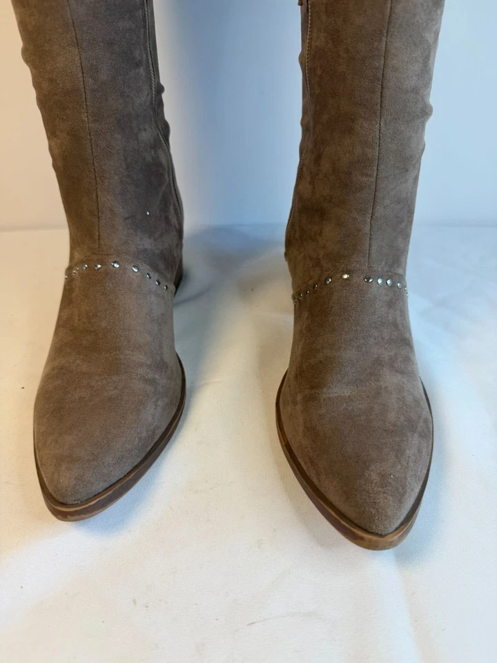 Calcetín Report Zaria para mujer talla 8 marrón claro sobre la rodilla elegante alto elástico Foto 4 de 4