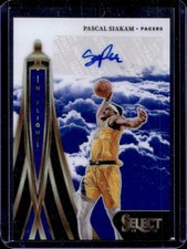2024-25 Panini Select Pascal Siakam In Flight Signatures Blue Prizm Auto #/49