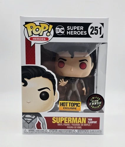 Funko POP! DC Hot Topic Superman Flashpoint *Chase* 251 w/ .38mm Protector