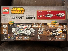 LEGO Star Wars 66512 Rebels 2in1 Pack 75048 Phantom 75053 Ghost. New. Sealed.