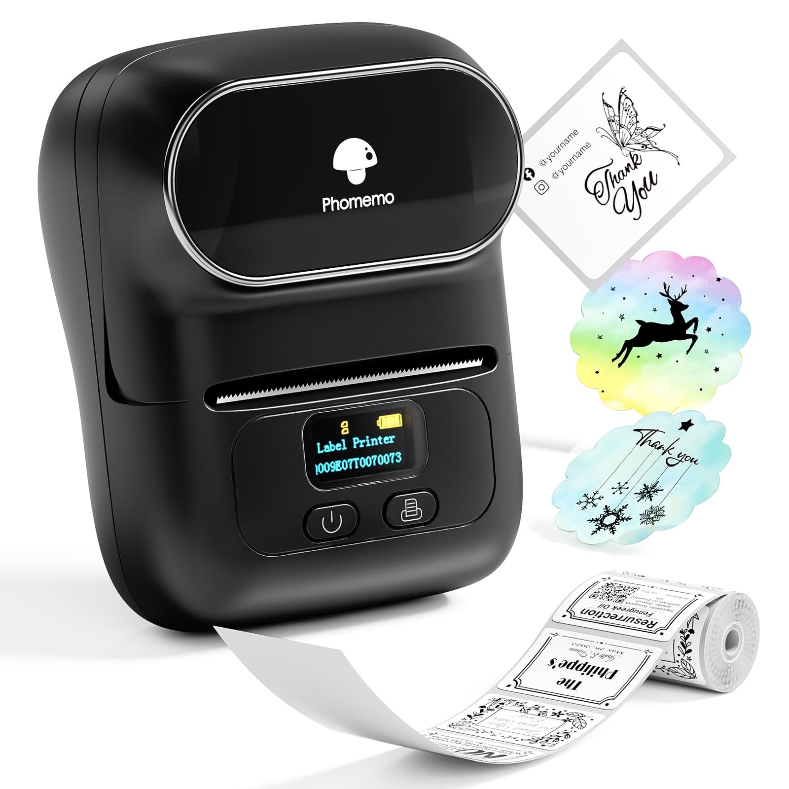 M110 Bluetooth Barcode Label Printer Portable Thermal Label Maker