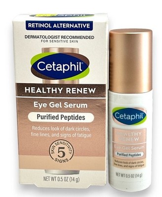 Lot Of 3 Cetaphil Healthy Renew Eye Gel Serum Purified Peptides 0.5 oz (14g) Lot