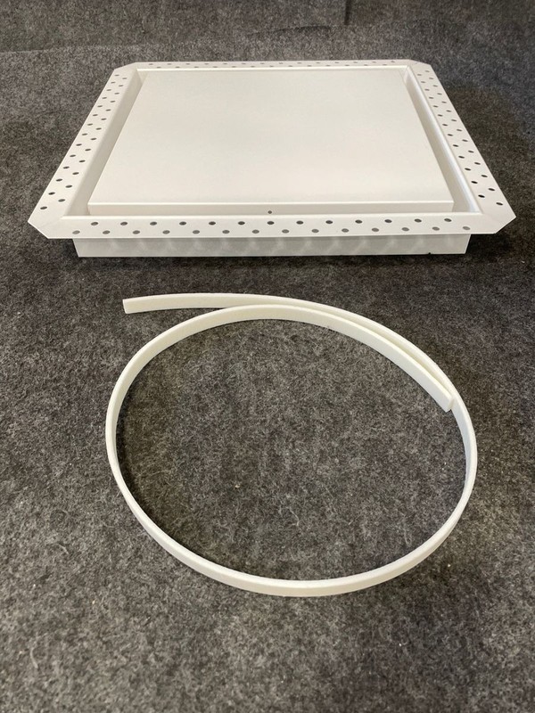 FITTES DWALLX14X14SWH Flush Exhaust Mount Luxe 14.25" x 14.25" White