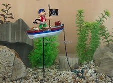 Caribbean Pirate Air Action Pirate Boat Aquarium Ornament Fish Tank Decoration