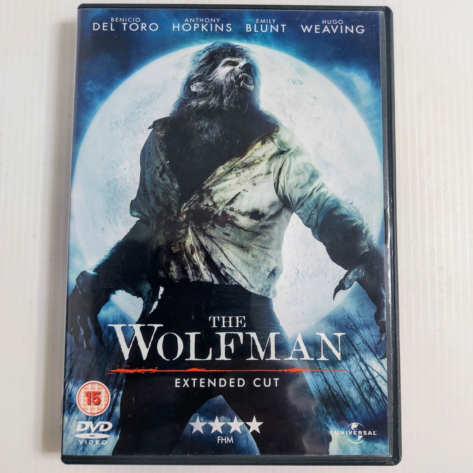 The Wolfman DVD 2010 Extended Cut Benicio Del Toro Anthony Hopkins Deleted