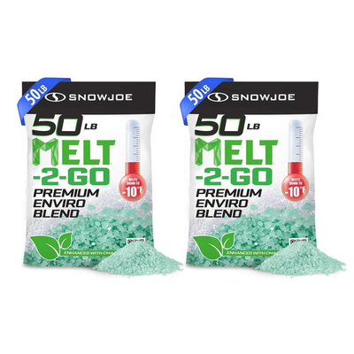 #ad Snow Joe Premium Enviro Blend Snow amp; Ice Melt Deicer Crystals Green Coated 2 P $123.99