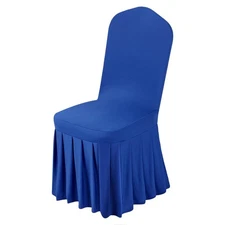 30Pcs 20.08x17.72x37.4in Blue Polyester Spandex Stretch Chair Covers
