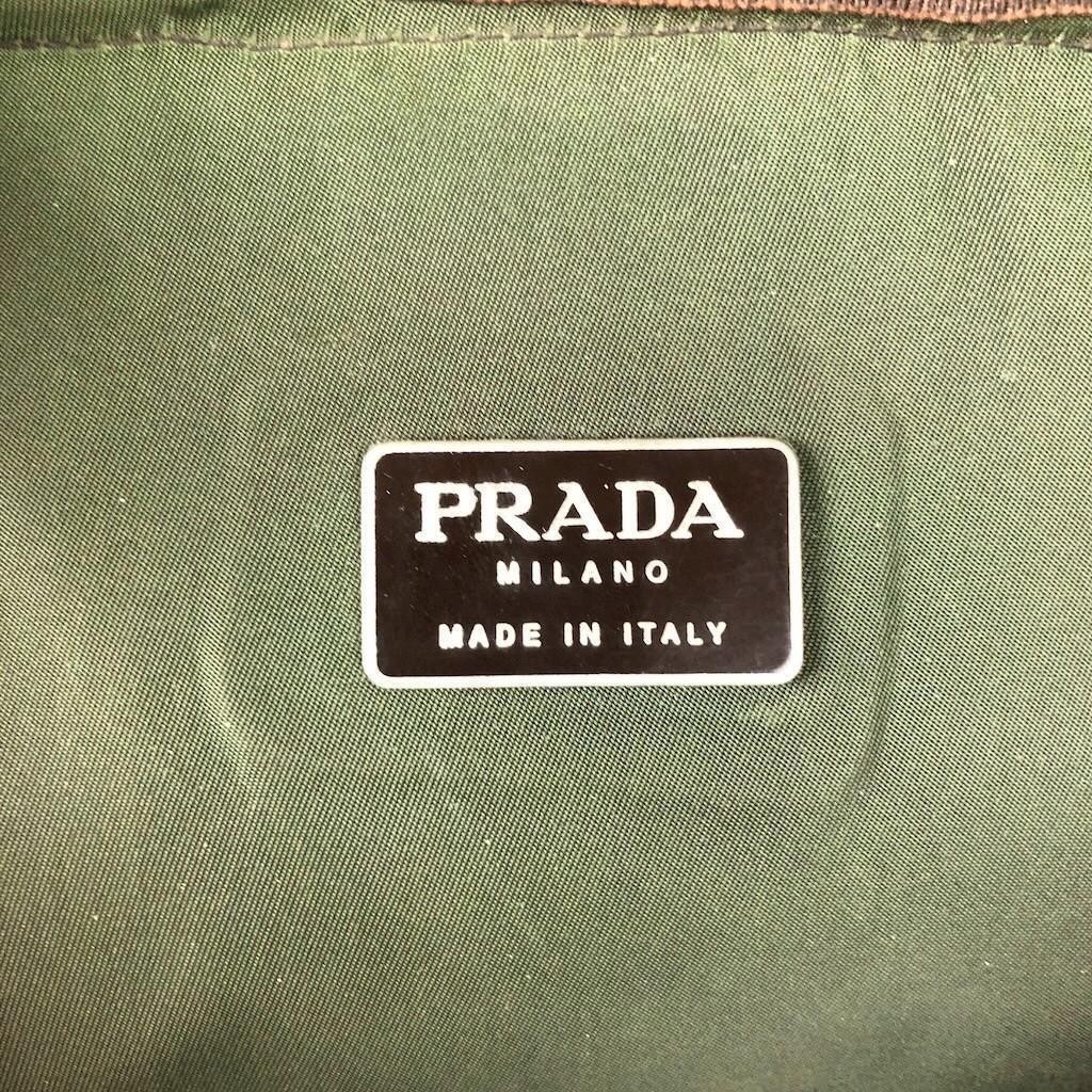 PRADA Backpack Nylon Green 3 Compartment Multi Storage Vintage V131 Model Men s thumbnail 9