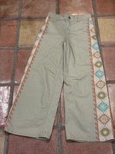Billabong Free Fall Printed Twill Pants Wide Leg Cactus Women's Size 26