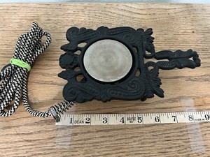 Vintage Williamsburg Electric Food Warmer Mod 1700 Black Cast Iron Trivet Warmer