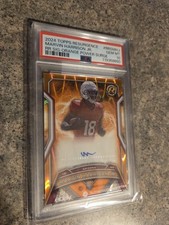 20/25 Marvin Harrison Jr Auto Orange Power Surge 2024 Topps Resurgence Psa 10