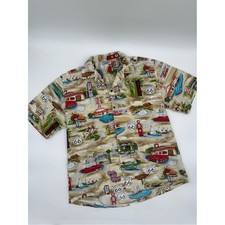 Pacific Legend Route 66 Hawaiian Shirt Mens XL Aloha USA Made Rockabilly