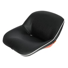 Seat Vinyl Black with Orange fits Kubota L2550 L2650 L3600 L4200 34200-18400