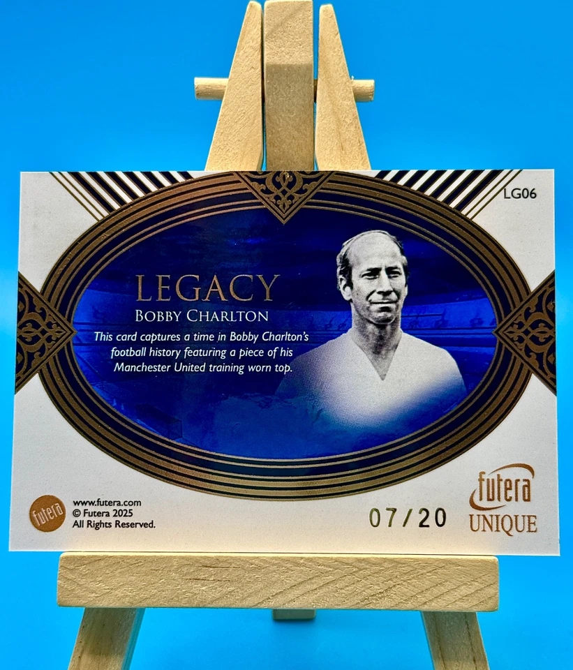 Bobby Charlton | 2025 Futera Legacy Patch 7/20 – Manchester United & England - Image 3 of 3