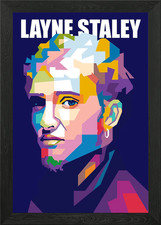 Layne Staley Framed Wall Art Poster Canvas Print Picture