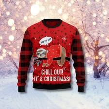 Pink Flamingo Santa Ugly Christmas Sweater