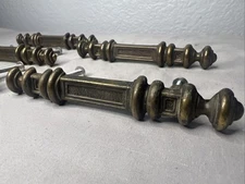 Vtg Lot of 5 National Lock Brass Cabinet Drawer Pulls Handles 1973 FO-3704-001