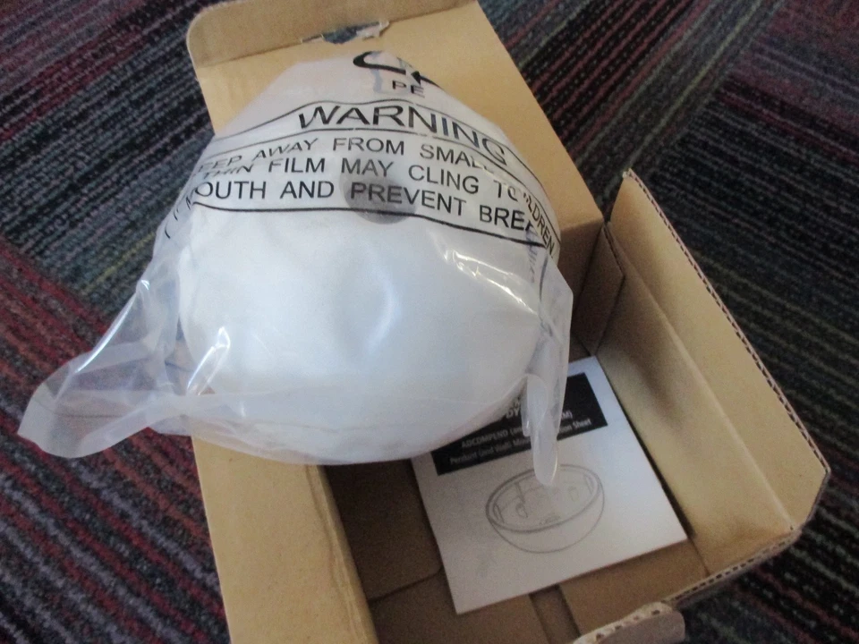 NEW AMERICAN DYNAMICS WHITE PENDANT MOUNT CAP 3/4" THREAD ADCDMPEND, NIB MINT - Image 3 of 4