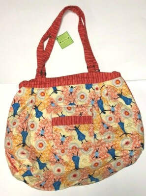 Julia Cairns Quilted vera Print Fabric Celebration Tote Bag Purse Hand Radiance
