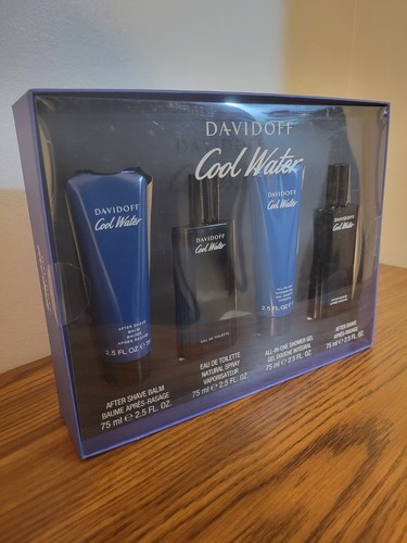 Davidoff Cool Water for Men 4 Piece Gift Set 2.5 oz Each New in Gift Box - Picture 6 of 11