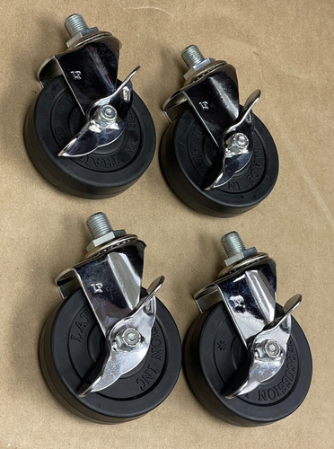 LATIN PERCUSSION CASTER WHEELS 3" DIA 1/2-20 THREADS | SET OF 4 - Picture 3 of 12