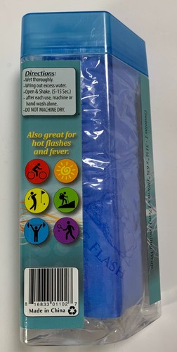 ARCTIC FLASH High Performance COOLING WRAP 31.5" x 6.75" Blue Wrap - Picture 3 of 9