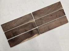 15" Very Cool Unique Set Of 6 Walnut Lumber Wood Kiln Dried Board Slab